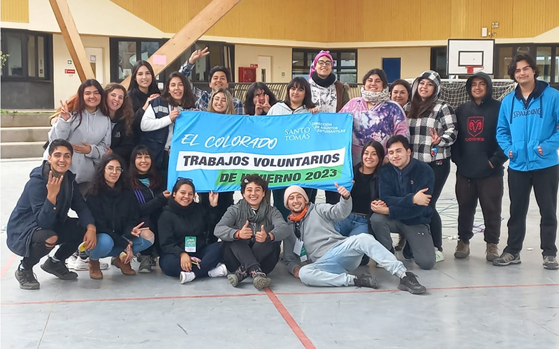 El “espíritu tomasino” llegó al sector de El Colorado, Limache, con los Trabajos Voluntarios de Invierno