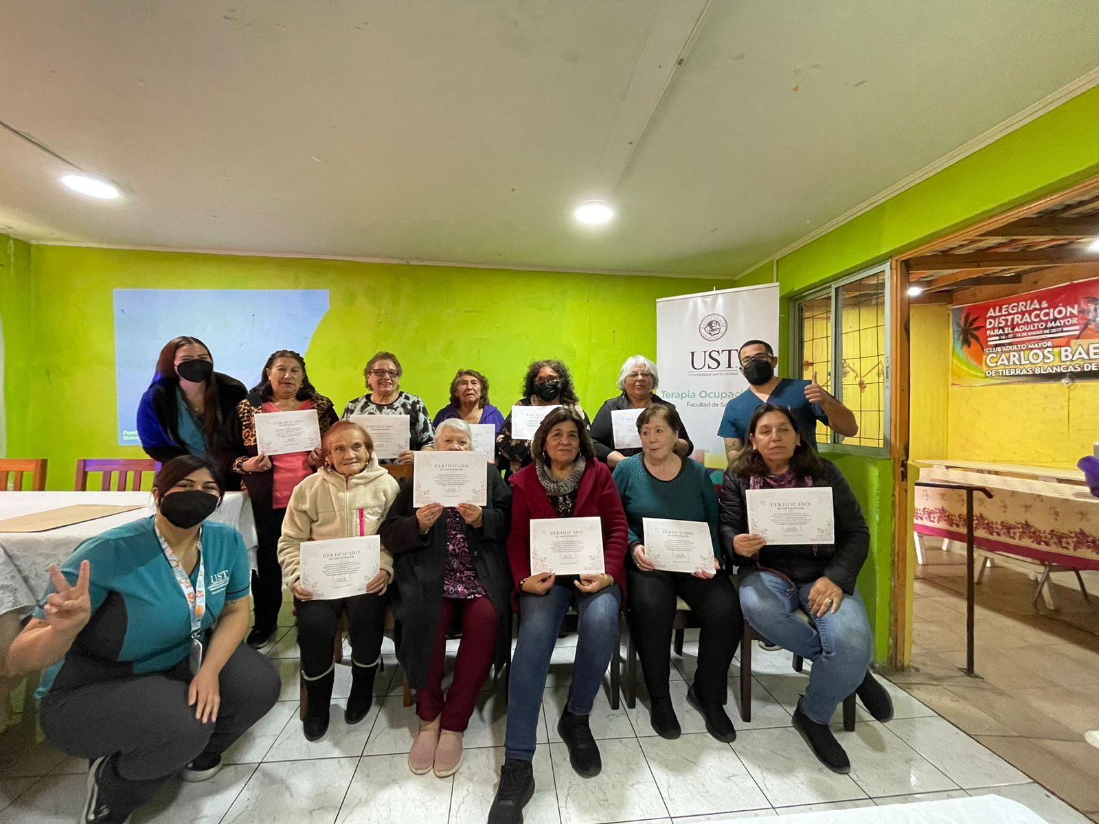 Terapia Ocupacional de UST La Serena realizó intervención socio comunitario con adultos mayores de Coquimbo