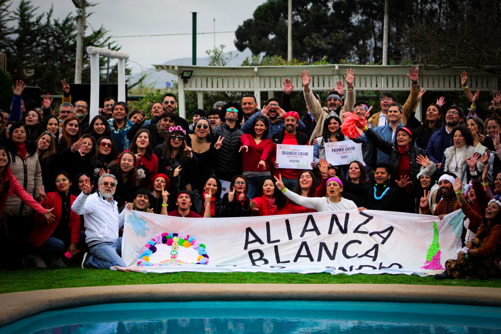 La Alianza Blanca “hippies” se quedó con el primer lugar de la jornada de clima laboral en Santo Tomás La Serena