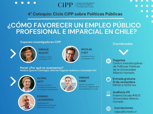 Decano FEN UST, Enrique Paris, expondrá sobre modernización del empleo público en coloquio UAH