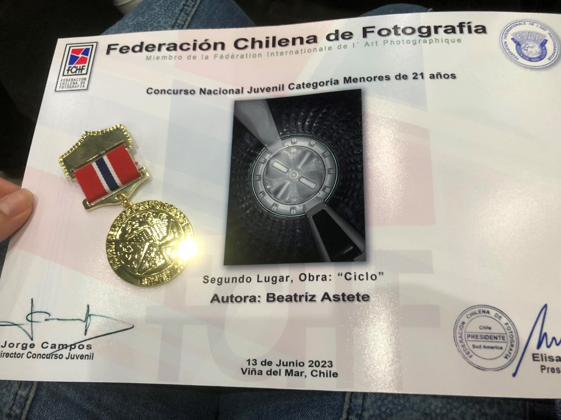 Estudiante de Santo Tomás Concepción obtuvo medalla de oro en concurso fotográfico internacional en Noruega 