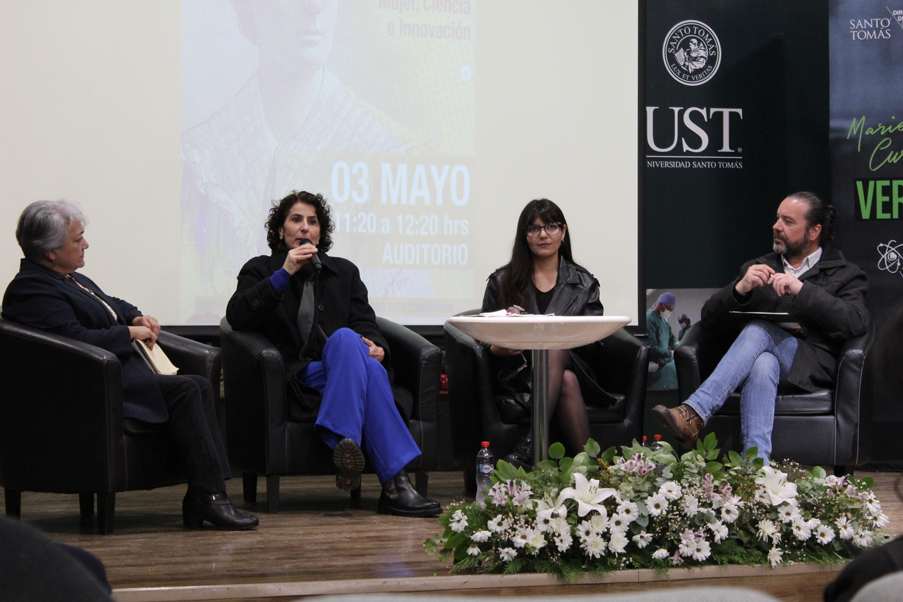 Conversatorio sobre Marie Curie marcó el Lanzamiento del Tema Sello 2024 en Santo Tomás Concepción