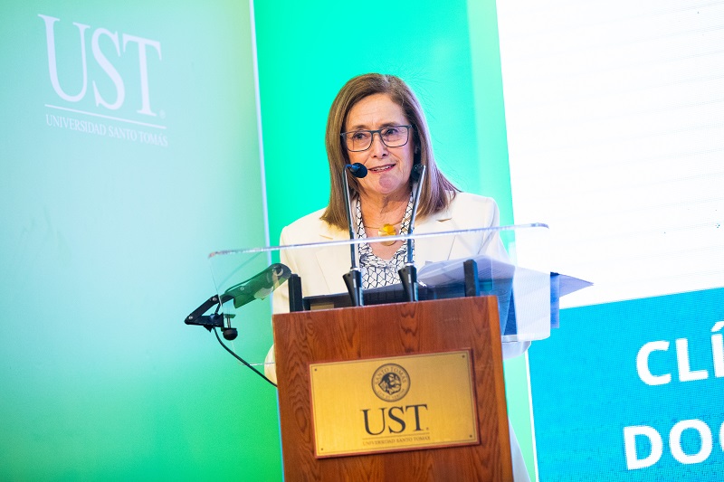 Dra. Elsa Echeverría Olivares realizó la Cuenta Pública 2023 de Universidad Santo Tomás, sede Santiago