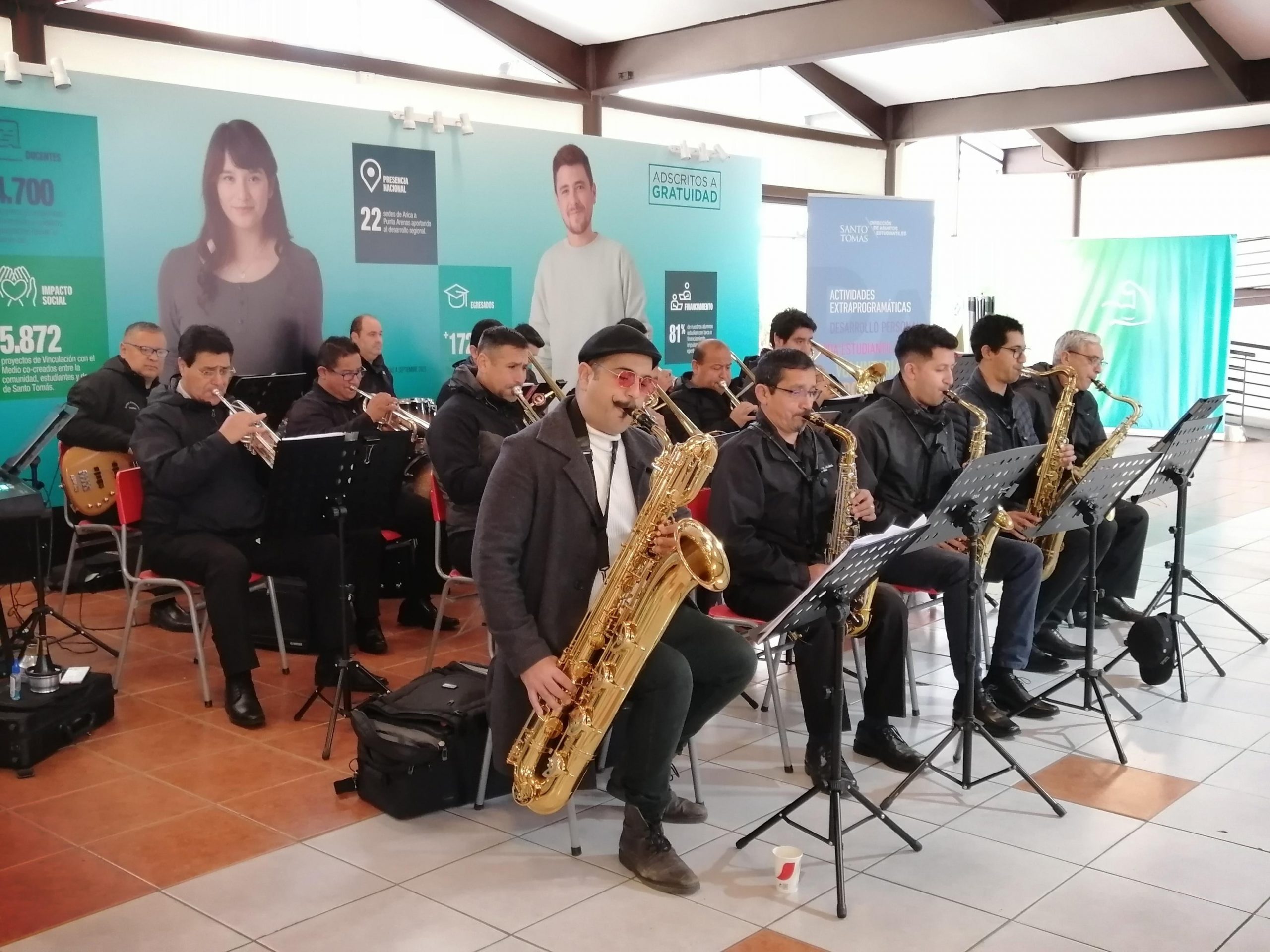 Banda Municipal de Osorno se presentó en Santo Tomás dando inicio al Lanzamiento del Programa Cultural de la DAE