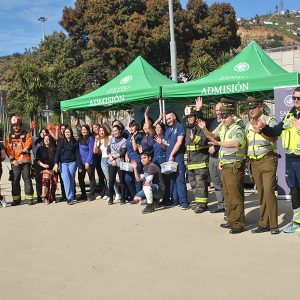 Simulacro de accidente vial en Santo Tomás Viña del Mar